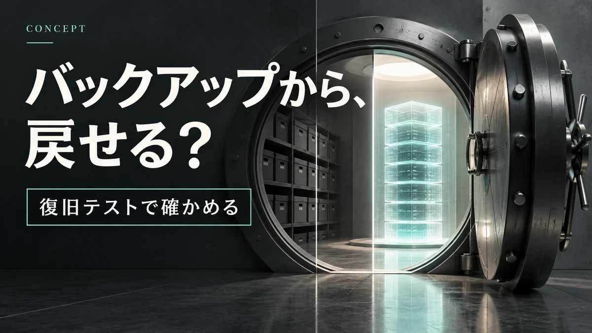 バックアップがあるのに復旧できないを防ぐ|業務システムの復旧テストで確認すること
