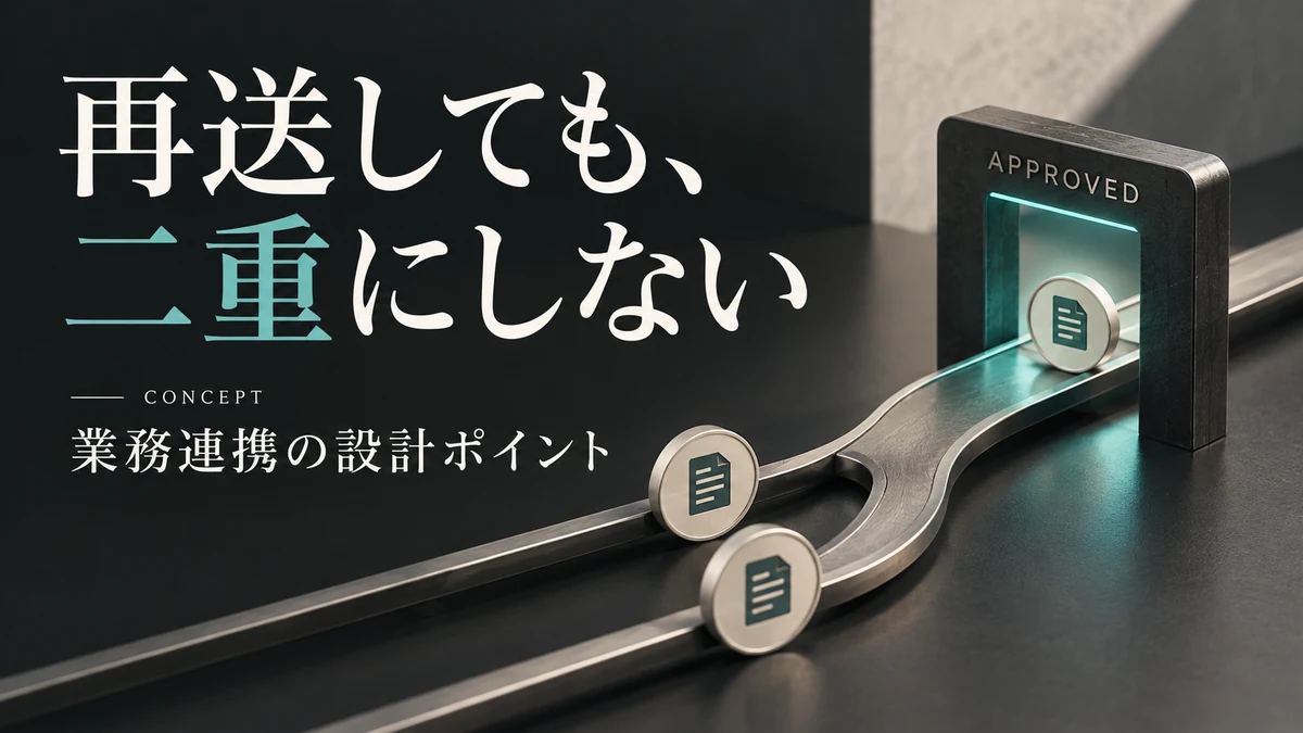 API・業務システム連携の二重処理を防ぐには|再試行・取消・照合を発注前に整理する